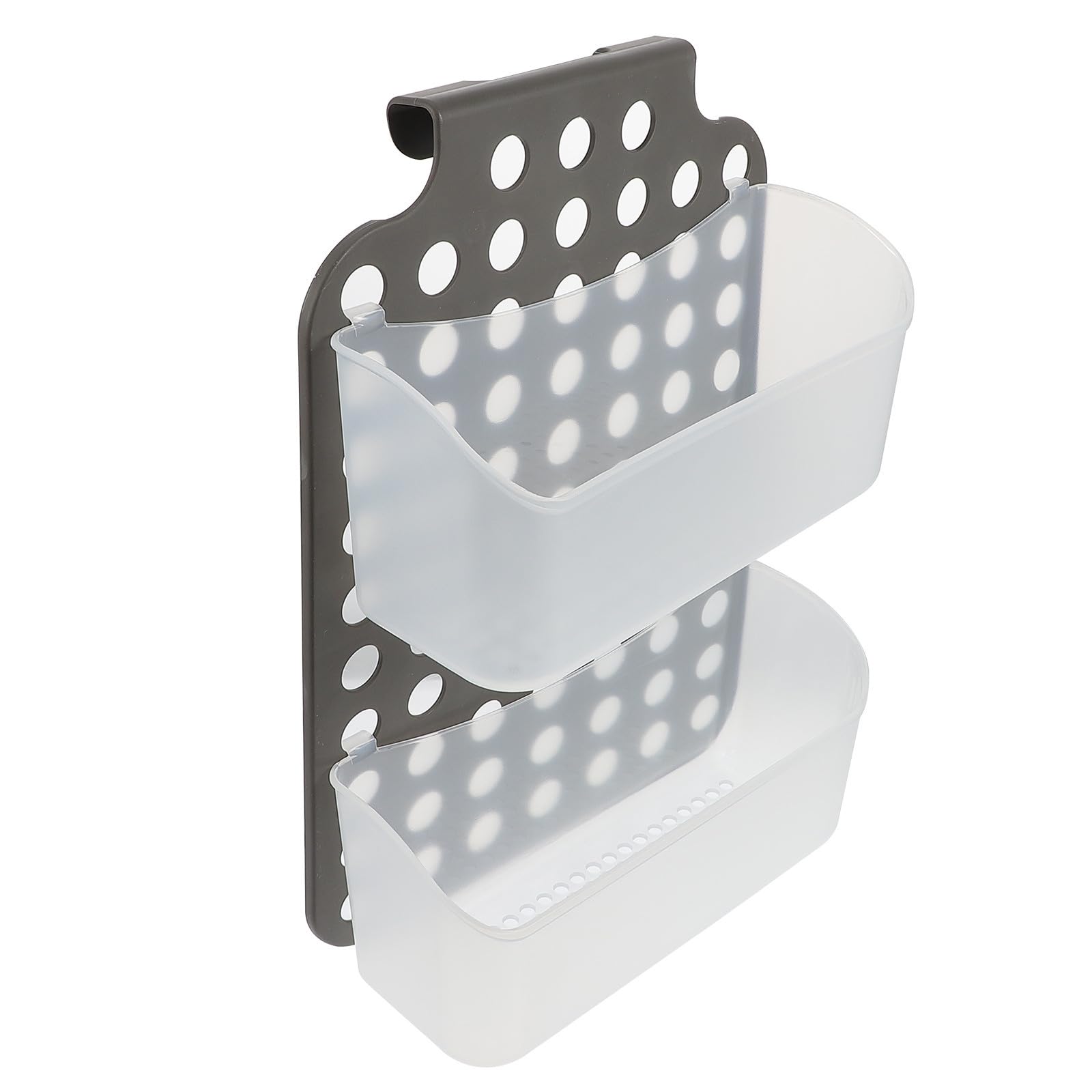 Cesta colgante de baño en plástico PP resistente con diseño de drenaje rápido