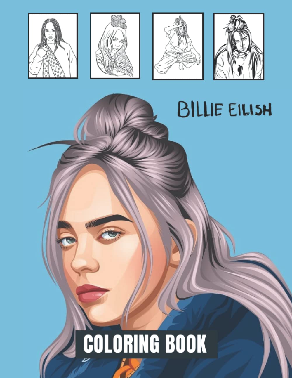 Buy Bíllie Eïlish Coloring Book: Encourage Creativity for Adults & Kids