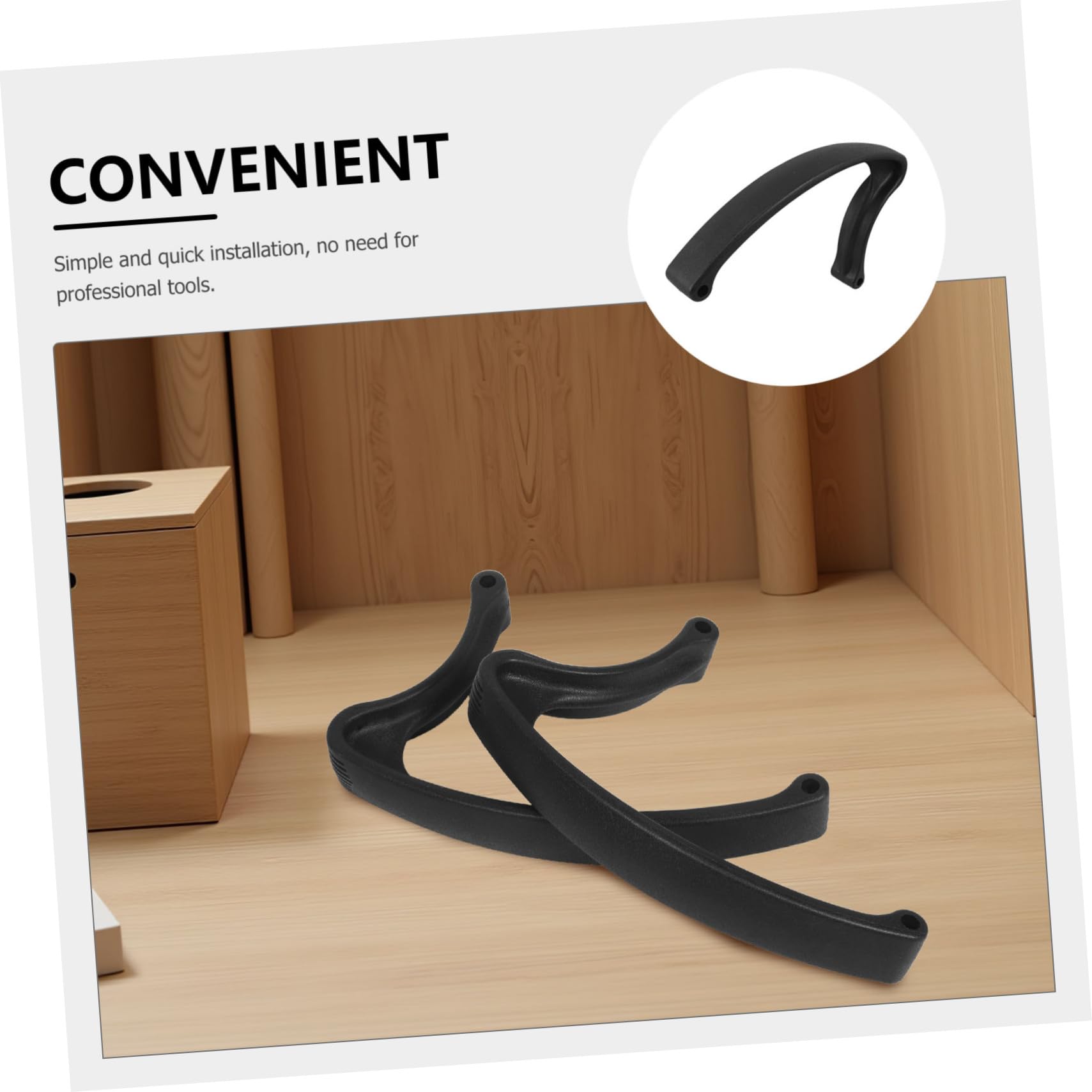 Reposabrazos ergonómico para silla de oficina, reposabrazos de plástico duradero para sillas de escritorio de juegos y computadora, soporte cómodo para adultos, ancianos y usuarios discapacitados