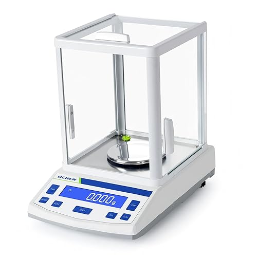 LICHEN Báscula de laboratorio de alta precisión de laboratorio de precisión 0.001gx300g Equilibrio analítico digital con calibración Pesaje de