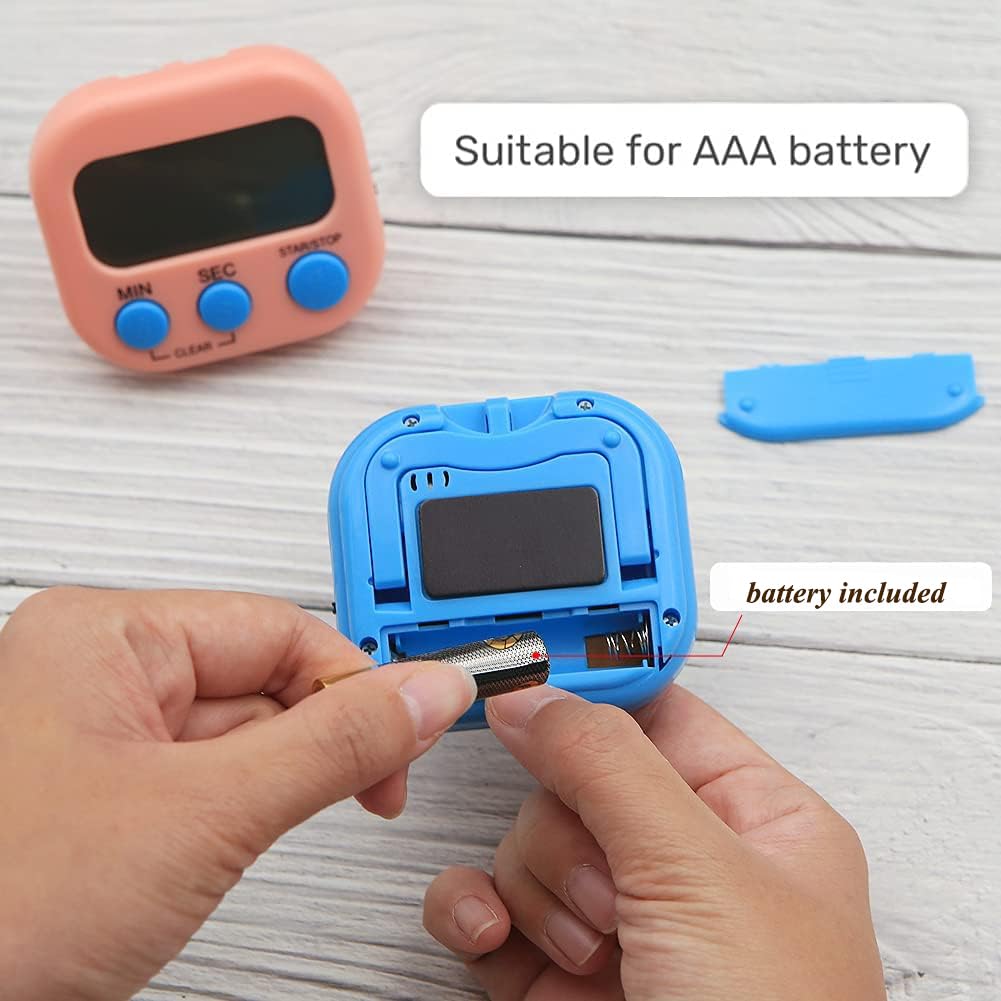6 Pcs Kitchen Timer, Magnetic Digital Kitchen Timer - Image 4