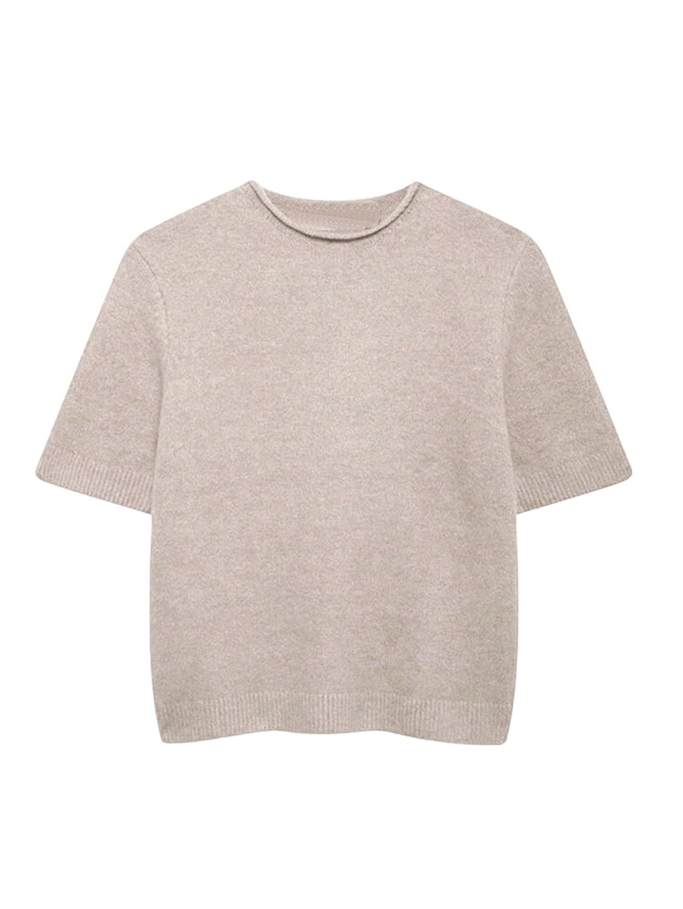 SHENHE Womens Fall Short Sleeve Sweater Crew Neck Knitwear Casual Knit Jumper Tops