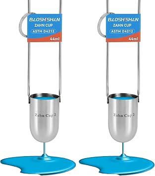 BAOSHISHAN No.2 Zahn Viscosity Cup, Stainless Steel, 20-250 cSt Pack of 2