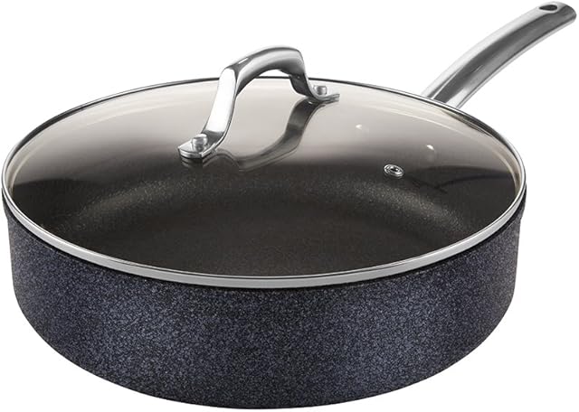 Tower T800033 Sauté Pan, Aluminium, 4.5 liters, Violet-Black