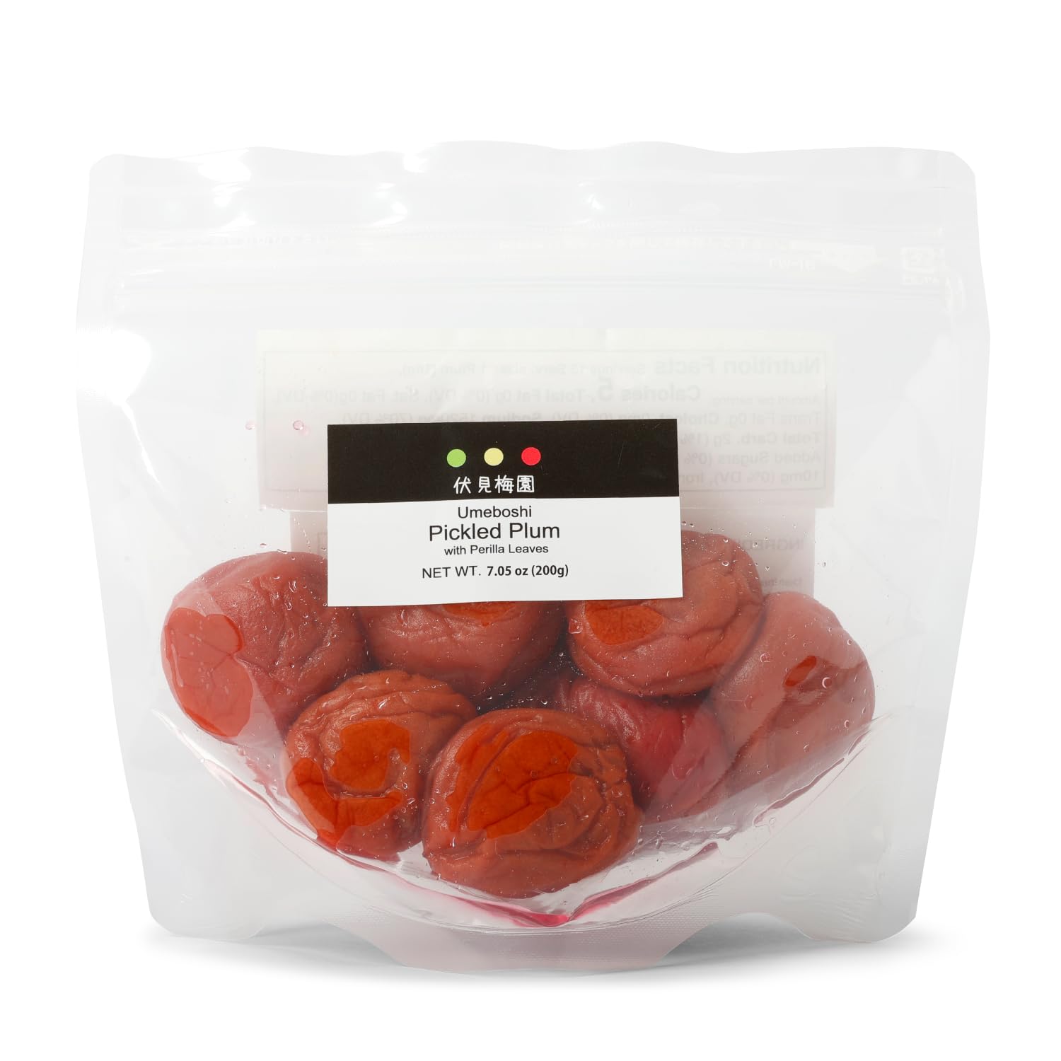 [Fushimi Plum Garden] 200g Ripe Pickled Plums with Perilla, Umeboshi with Shiso, Contains Citric Acid, 20% Salt, Natural Flavor, Benei Fukui, Sour (Single, 1, Count)
