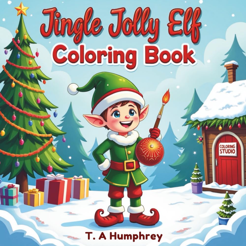 Jingle Jolly Elf: Coloring Book