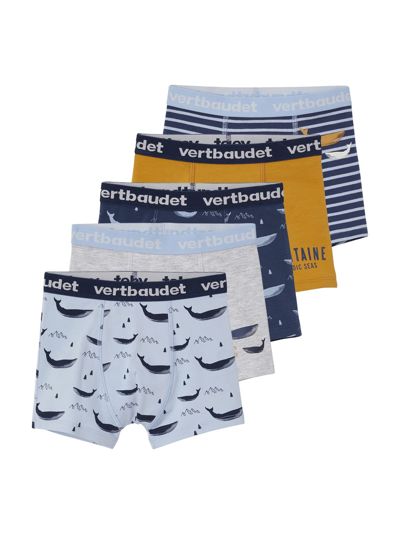 Vertbaudet 5er-Pack Mädchen Shortys Aus Bio-Baumwolle - Weich & Hautfreundlich