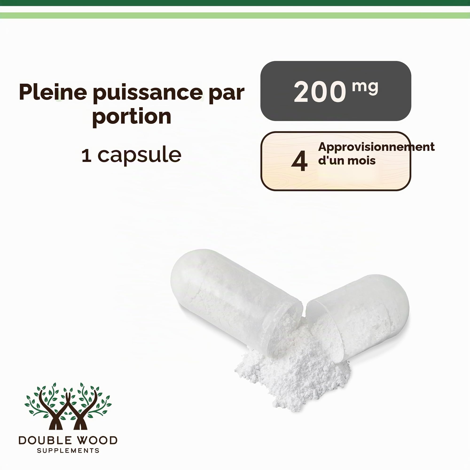 L-théanine 200 mg 60 capsules Testé par des tiers Fabriqué aux États-Unis