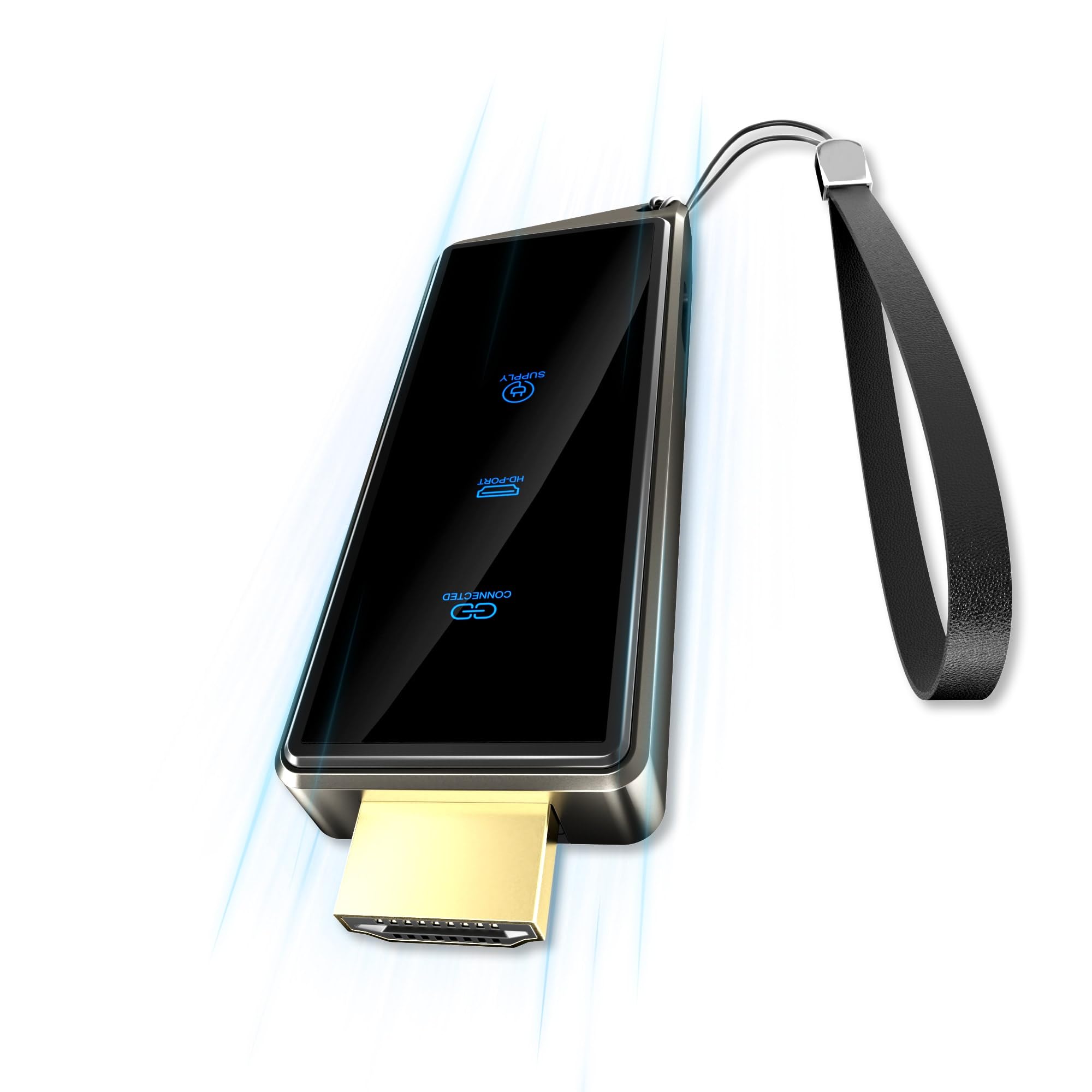 Wireless HDMI Display Dongle Adapter, Portable Transmitter, Streaming Media Video/Audio/File HDMI Wireless Extender from Smartphone,Laptop to HDTV/Monitor/Projector, Support Airplay DLNA Miracast