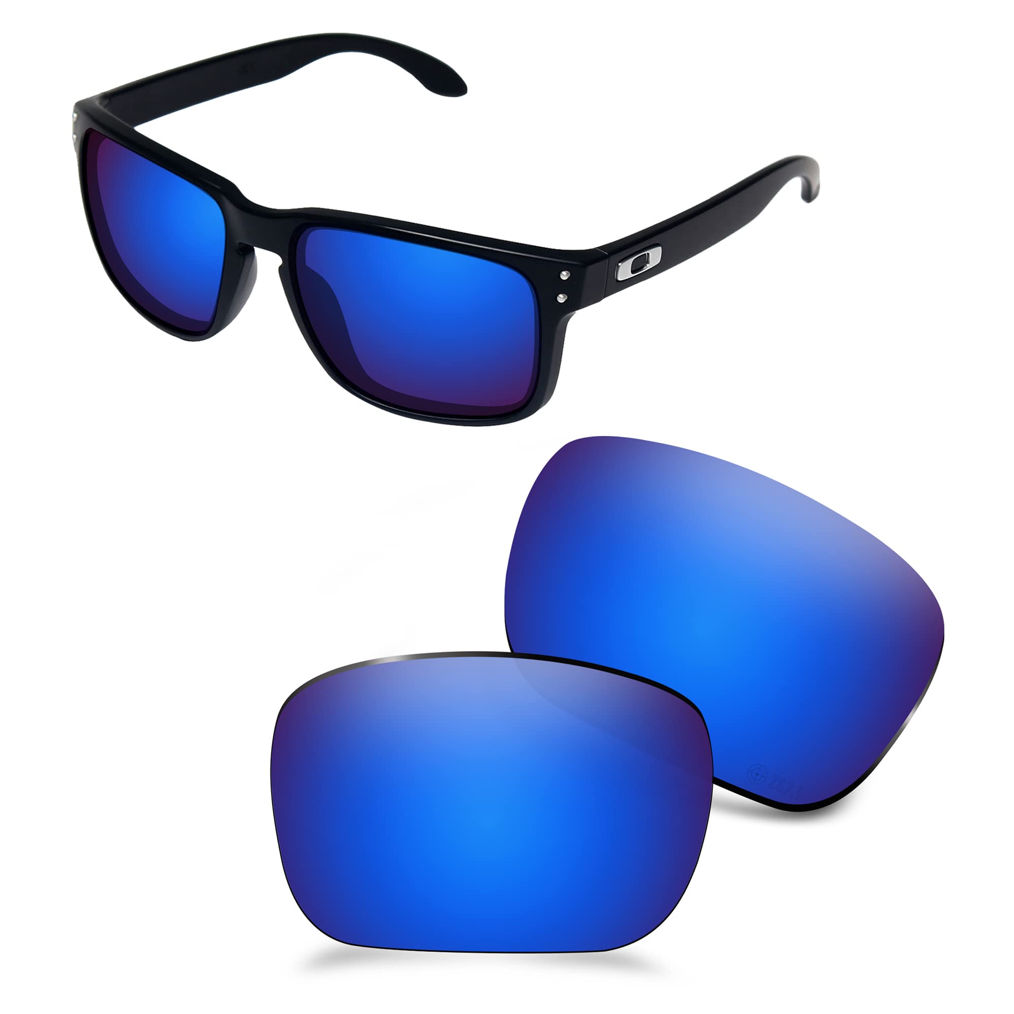 Aozan Men's Capri Blue Ansi Z87.1 Polarized Replacet Lenses Compatible With Oakley Holbrook