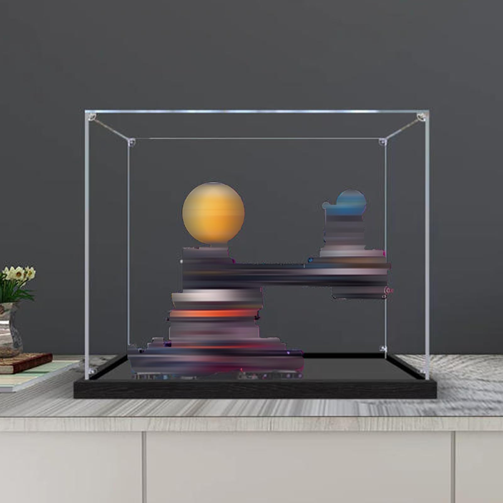 Acrylic Display Case Compatible with Lego 42179 The Orbits of the Earth and the Moon Model, Dustproof Transparent Storage Box, Compatible with Lego 42179 (Model Not Included) (2mm)