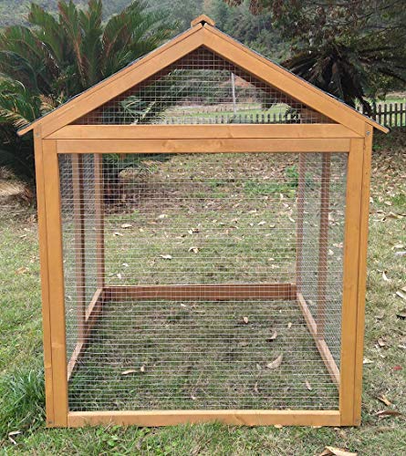 Zoopplier Winterfest Hühnergehege wetterfest Hühnerauslauf XXL große Wachtelstall Freilaufanbau Gluckshaus massivem Holz… – Bild 7