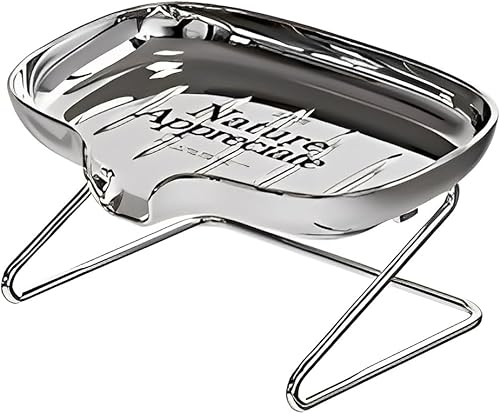 Jabonera autodrenante, soporte de jabón plateado galvanizado, barra de cascada para baño, ducha, fregadero de cocina, mostrador de bar