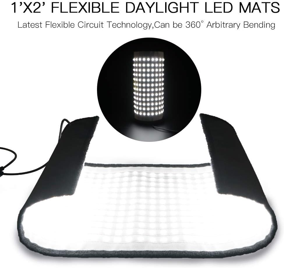 Amаzіng 🔥 FOSITAN FL-3060 2nd Gen Video Lighting 30x60cm Flexible LED Light Panel on Fabric Daylight 5000K 384 SMD LED Studio Lighting for Video Recording YouTube Photography Shooting