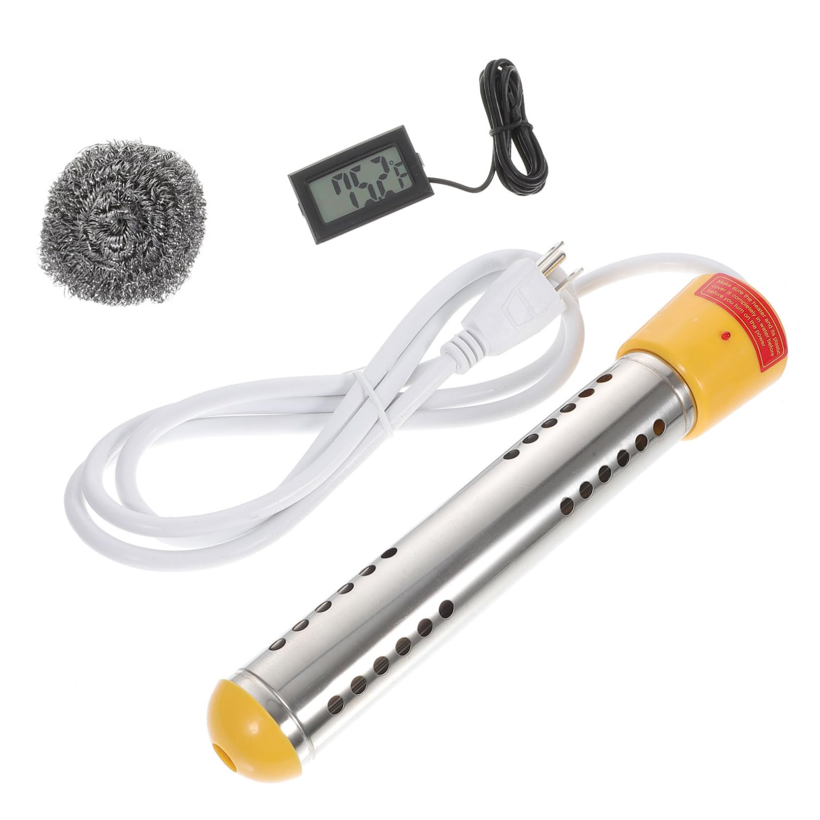 Parliky Inflatable Pool Heating Tub Heater Pool Heater Hot Water Pump Propane Pool Heater for Inflatable Pool Pond Hose Instant Solar Pumps Small Heaters Submersible Water Heater Rubber