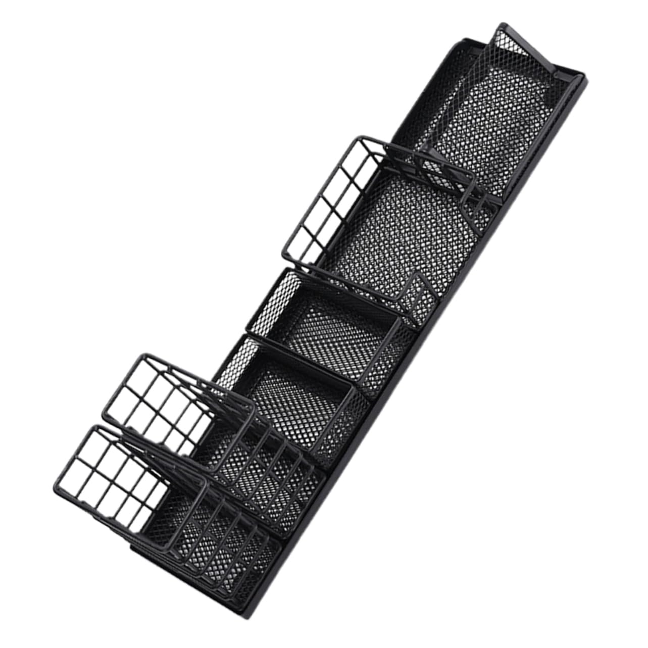 Uonlytech Porta Penne Da Scrivania in Ferro Multifunzionale Organizzatore Ufficio Scuola Con Scomparti Divisori Per Accessori Resistente e Sicuro