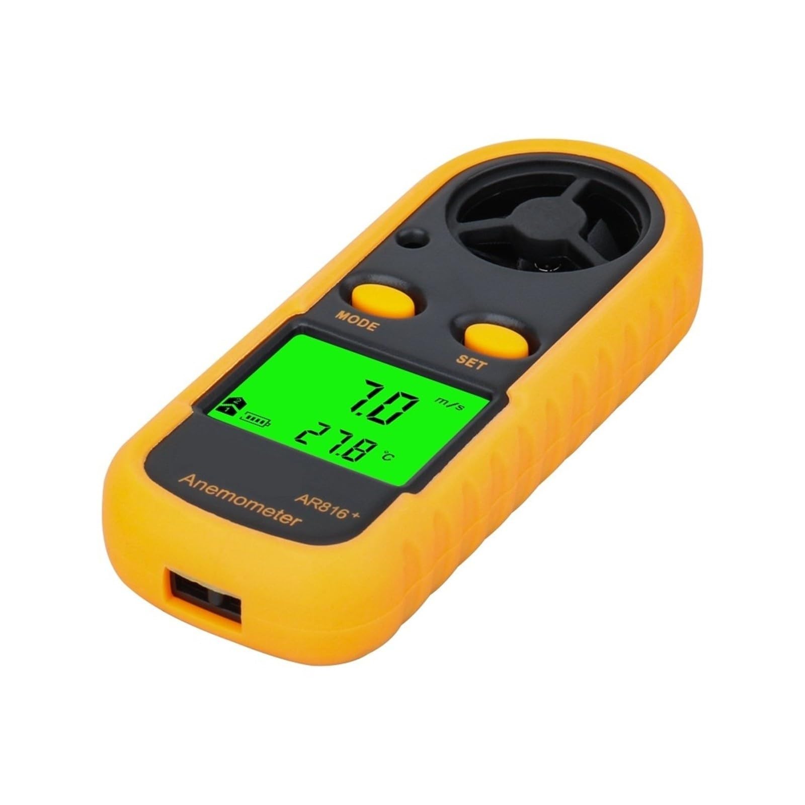 Mini Anémomètre Numérique 0-30 M/s, Compteur De Vitesse du Vent