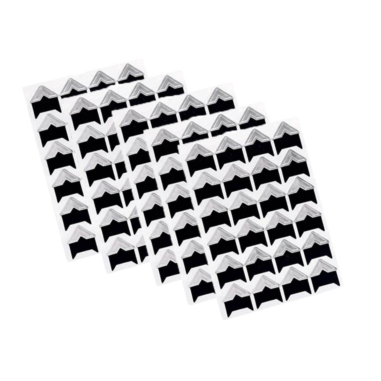 DOITOOL Set of 15 Photo Corner Stickers 24 Pcs/Sheet Self-Adhesive Scrapbooking Decor Photo Album Corner Stickers