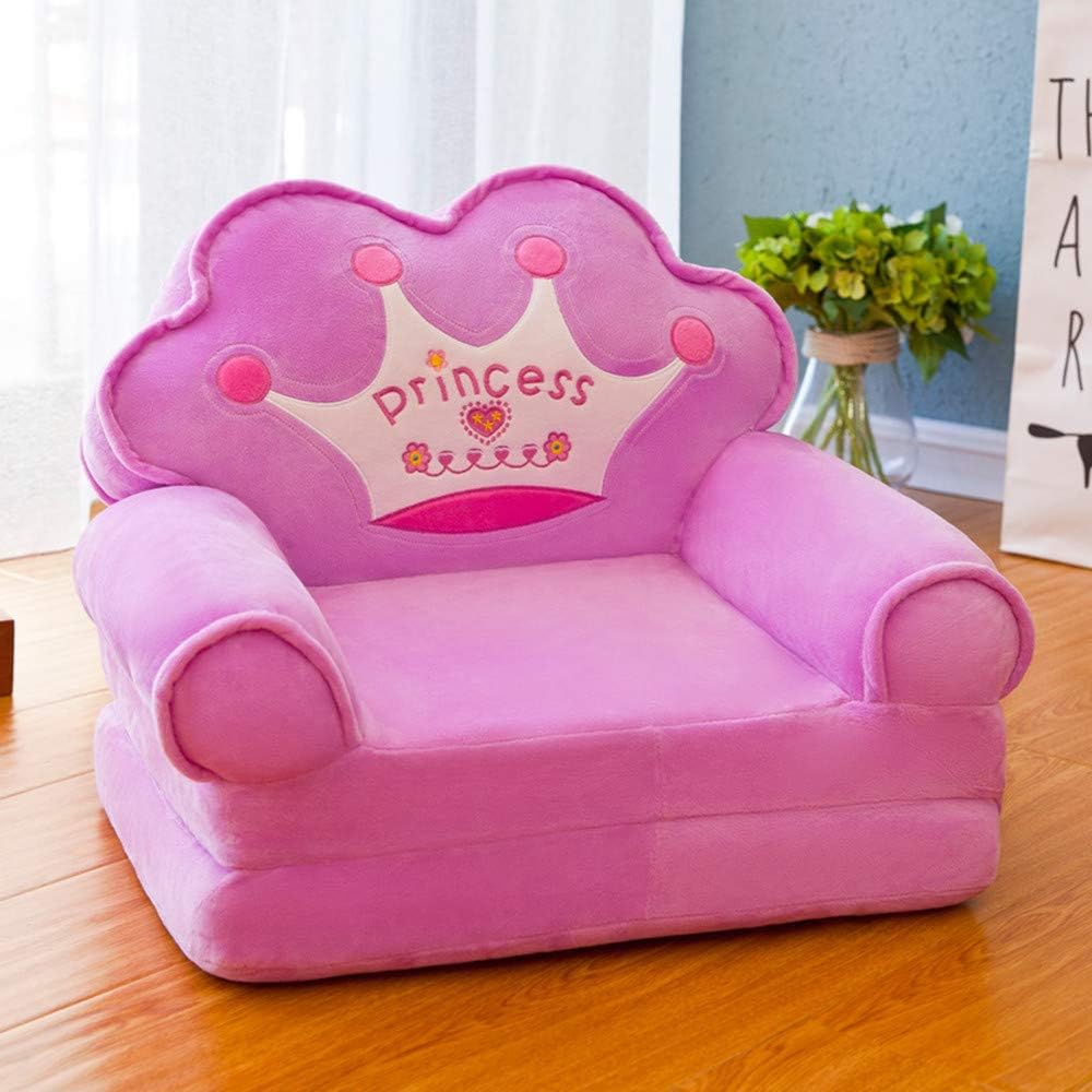 Children's Sofa Backrest Chair Stuffed Plush Toy Kids Toys Baby Learning Chair Infant Portable Foldable Seat Eating Chair for Teens/Toddlers/Baby