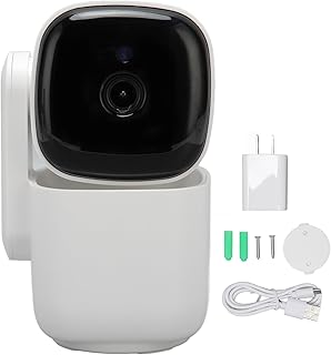 Full HD 1080p Rotatable WiFi Security Camera with Auto Tracking, Nightand Two Way Voice, 2.4GHz 5GHz Wireless Surveillance Camera for Home, Yard, Garage, Store (US Plug 100-240V)