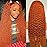 Nsvnsv Ginger Wig Human Hair 13x4 deep wave Ginger Orange Lace Front Wigs Human Hair HD Transparent Lace Frontal 350 Colored Human Wig Pre Plucked 180% Density 22inch