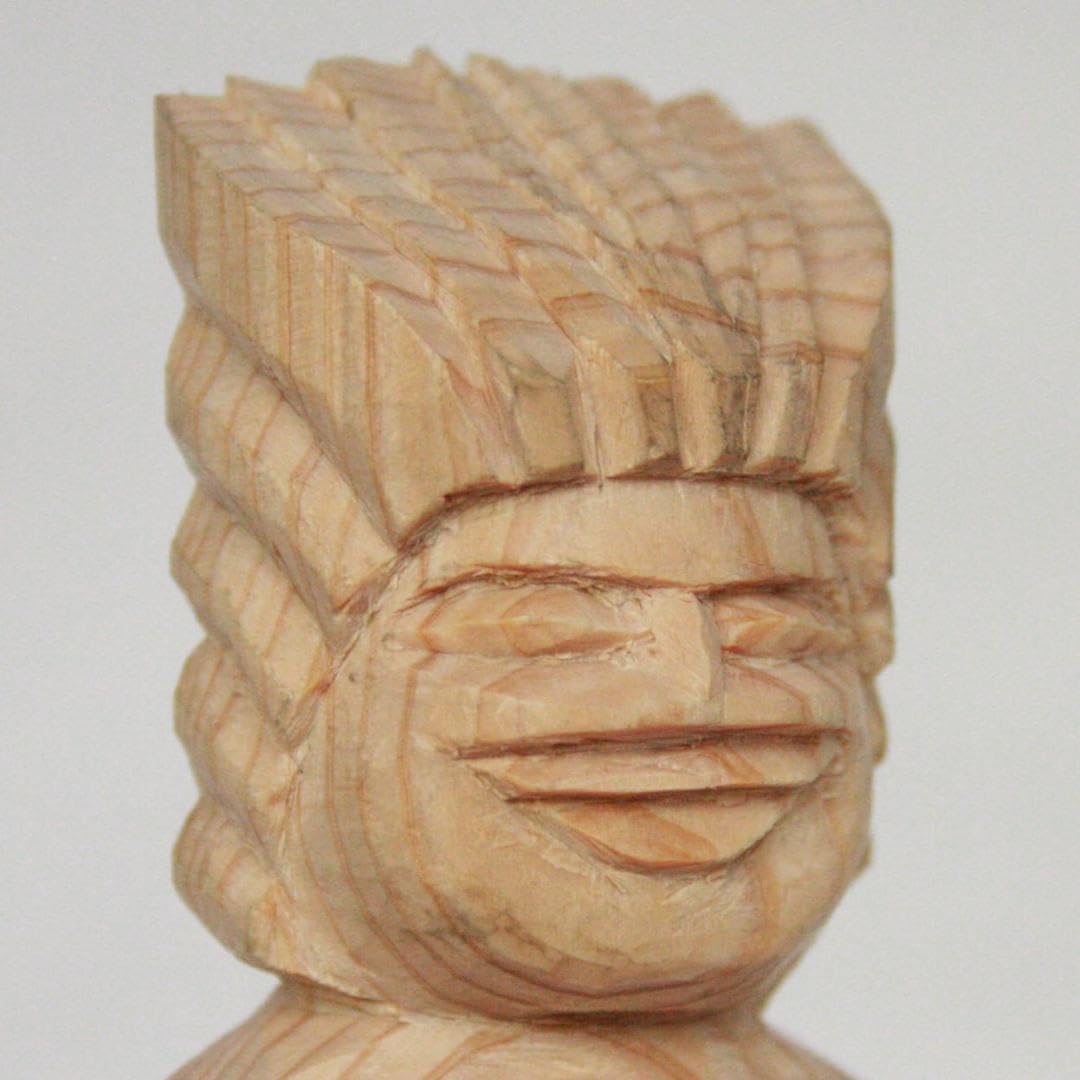 Amazon.co.jp: 円空仏 護法神 観音菩薩仏頭付属 円空彫り : ホーム