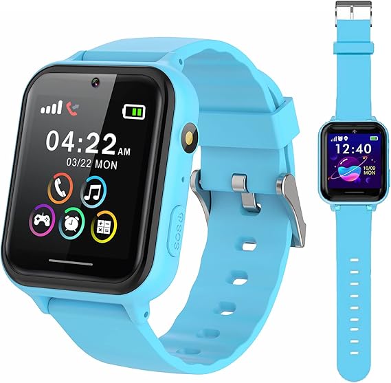 PTHTECHUS Reloj Inteligente Niño, Smartwatch para Niña y Niño Pantalla