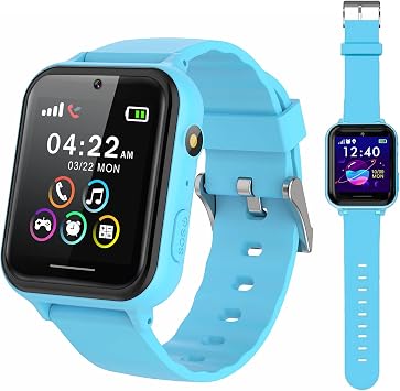 Amazon.com: PTHTECHUS Reloj inteligente para niños – Reloj inteligente para  niños y niñas con llamadas telefónicas de 2 vías, SOS, juegos, música,  reproductor MP3, cámara HD selfie, calculadora, temporizador de alarma de