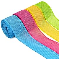 Rouleaux De Toile De Jute Ruban En Polyester Rustique Vintage Rouleau De Ruban De Tissu Rustique Pour Partie Décorative Bricolage Artisanat à La Main Décoration De