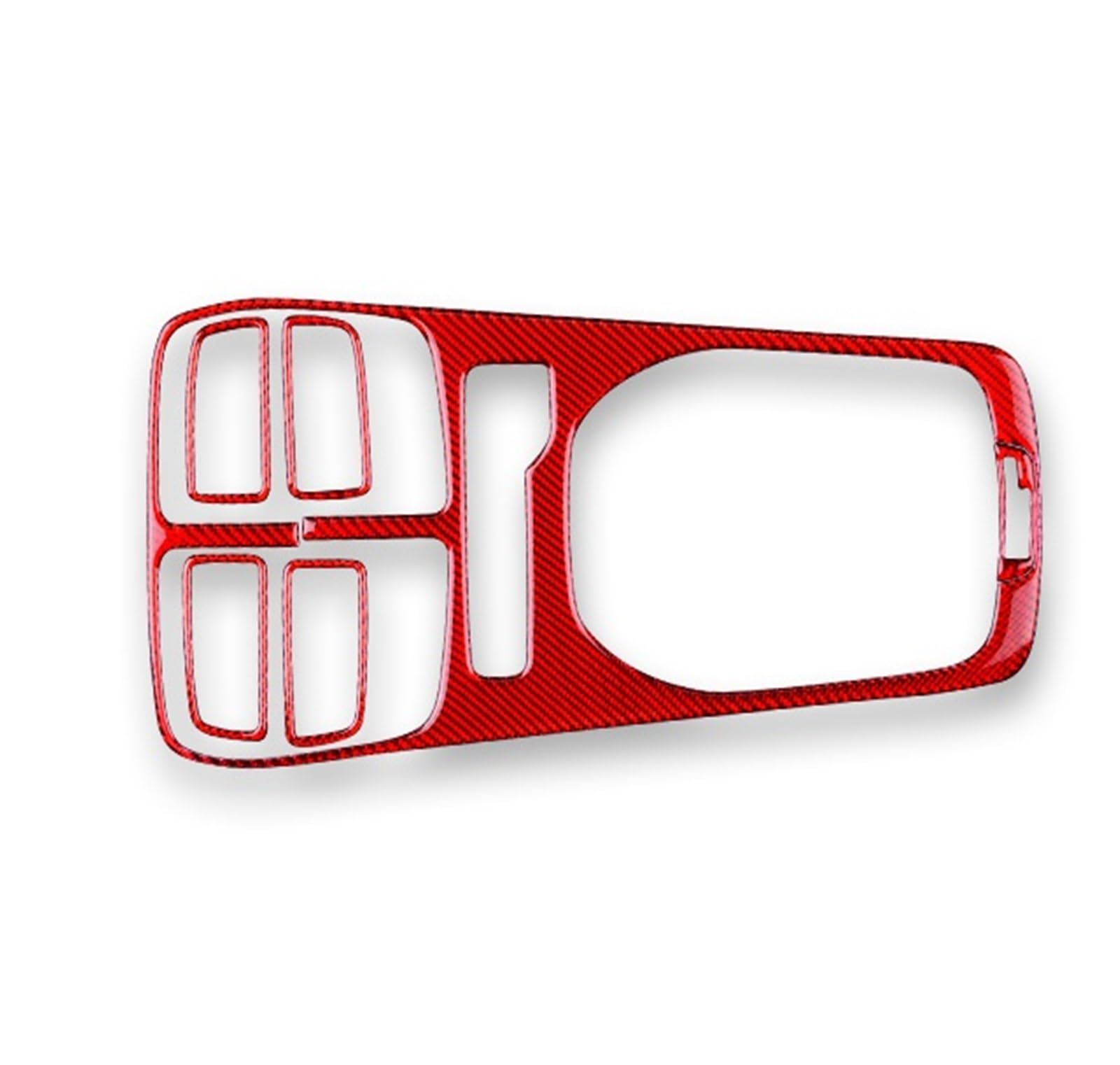 Car Trim Interior for Chevrolet for Camaro 2010-2015 Soft Carbon Fiber Accessories Interior Trim Car Gear Shift Panel Sticker Interior Mouldings(A Red Carbon)