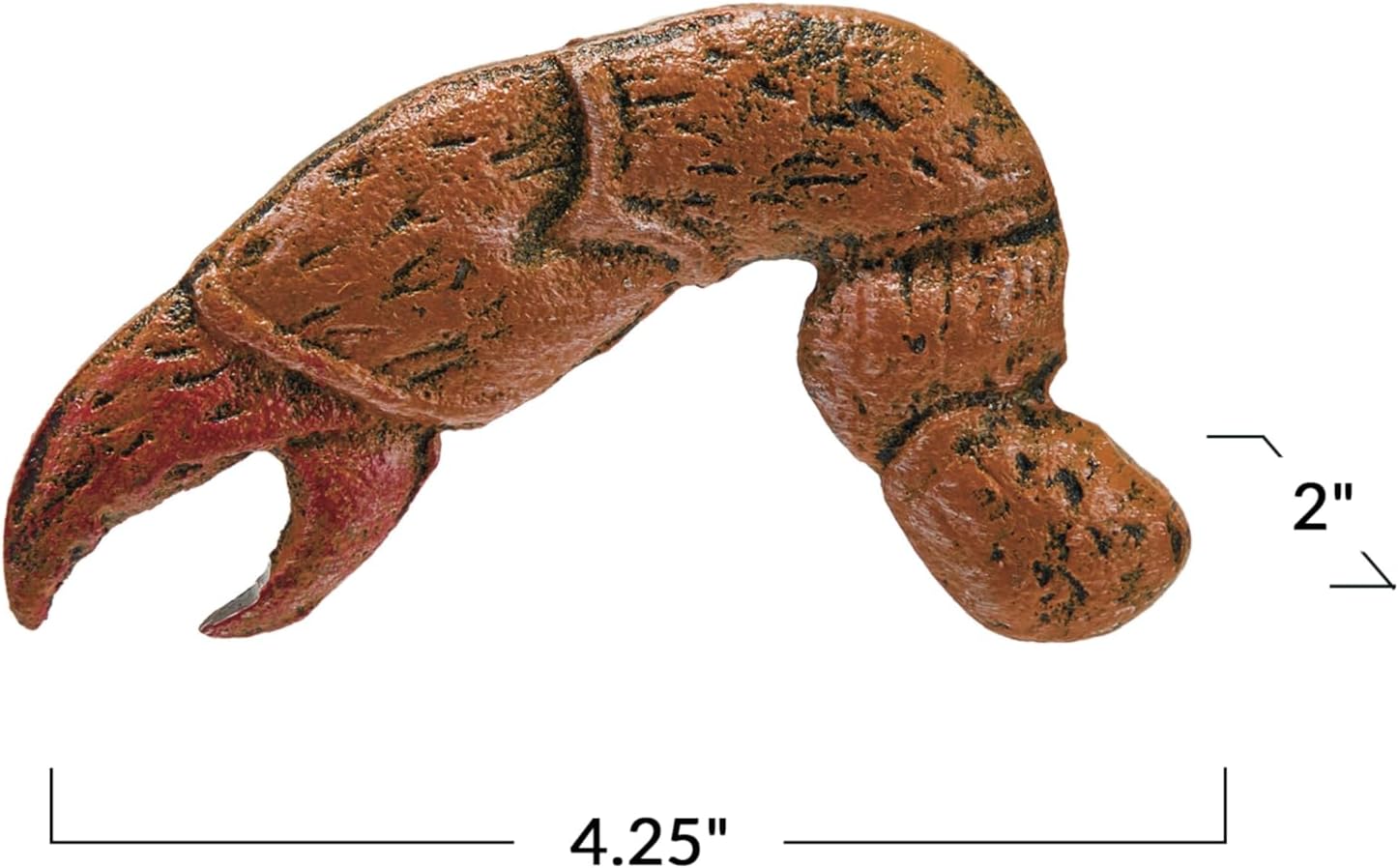 Creative Co-Op Crab Claw Cast Metal Bottle Opener, Red