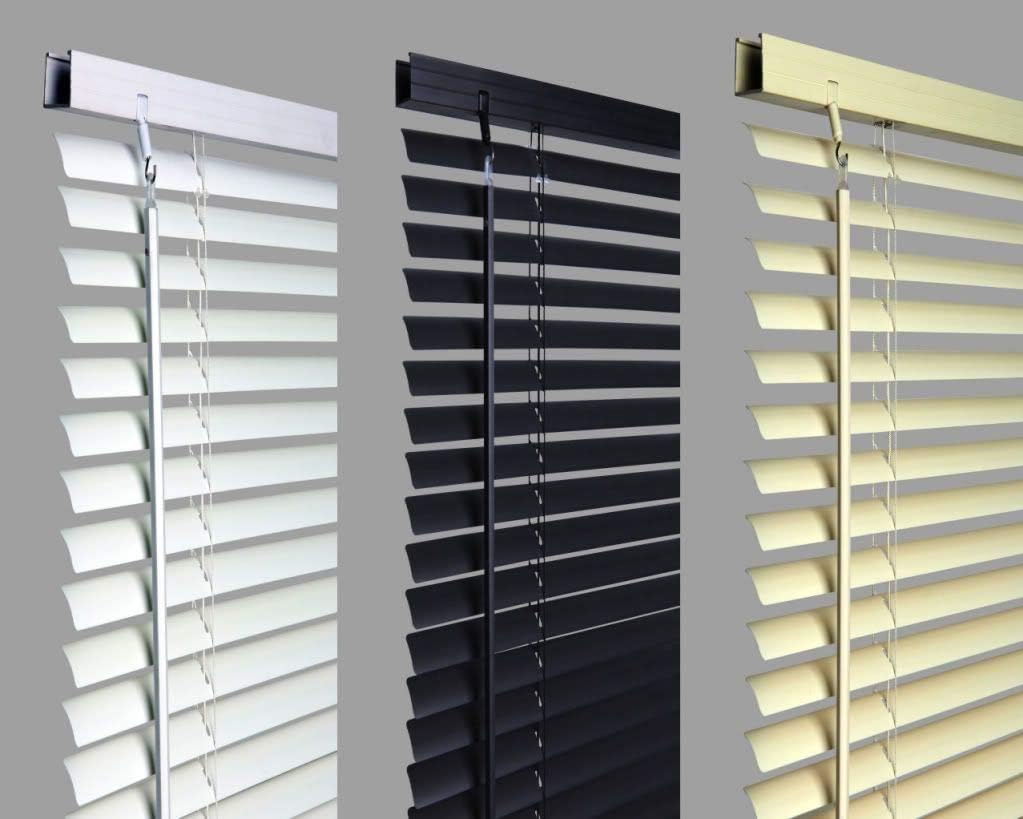 umlout New 45cm BLACK Pvc Venetian Blinds, AVAILABLE IN 10 SIZES AND 3 COLOURS Original branded