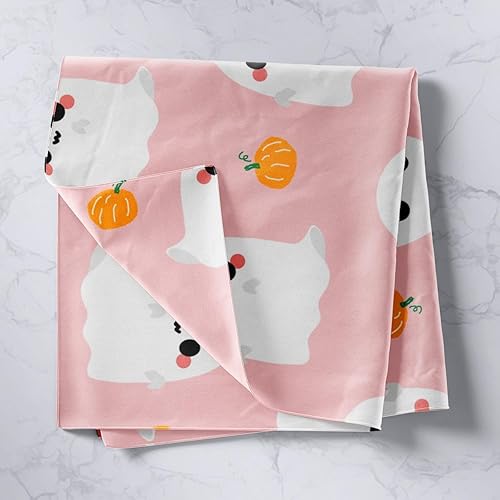 Miniatura 2 de Decoración de pared de fantasmas de dibujos animados de Halloween, tapiz gótico kawaii, decoración de calabaza de Halloween, tapices de farol de