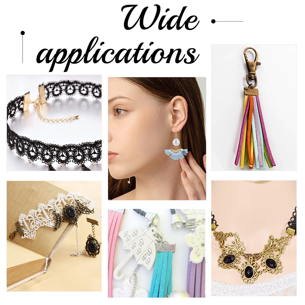 Amazon.co.jp: OLYCRAFT 200個2色 ワニカン 扇型 鉄製 15mm リボン留め