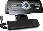 HD 1080P Webcam with Microphone, USB Computer Web Camera, Streaming Camera, Noise Reduction, Auto Light Correction, Plug & Play for PC/Laptop, Works with Zoom, Skype, Teams