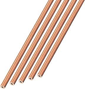Tubi In Rame 5 Pezzi - 2mm Diametro X 0.5mm Spessore X 300mm Lunghezza, Per Fai-Da-Te E Artigianato - Foto 8