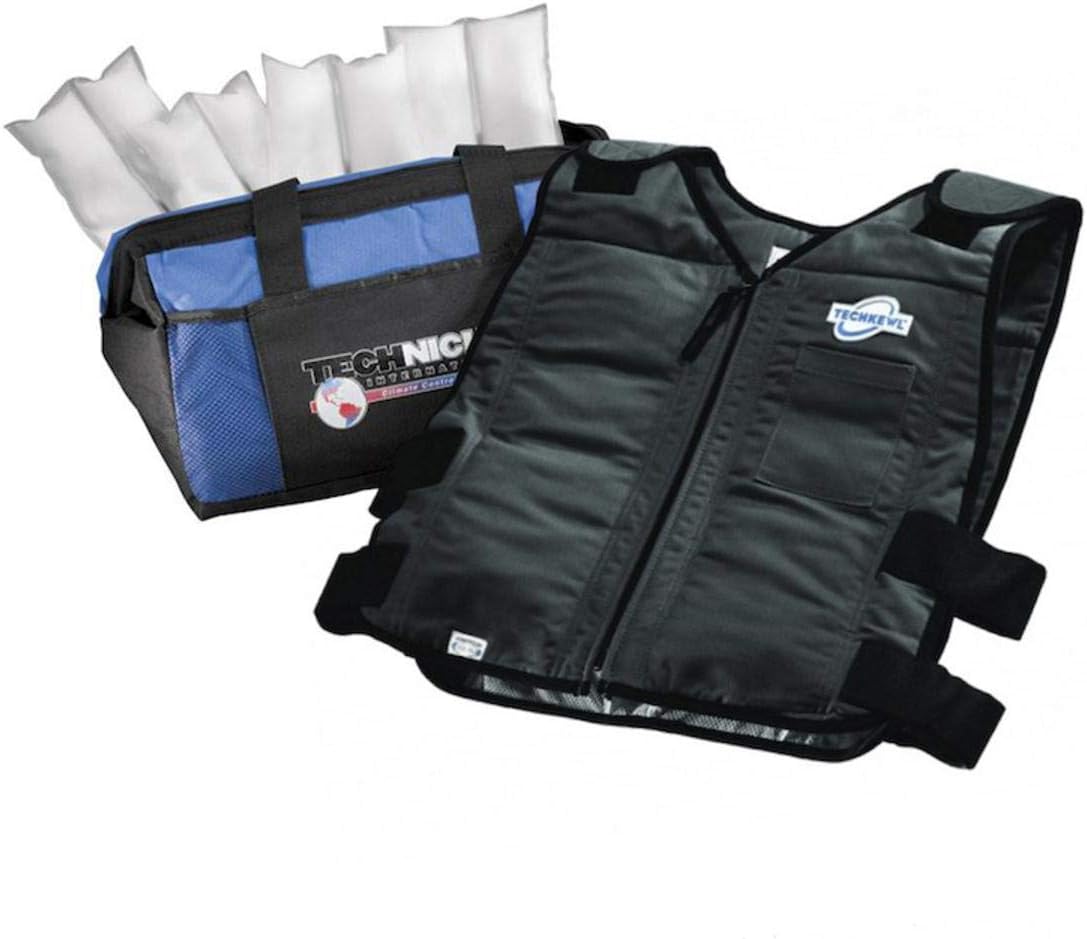 TechKewl Phase Change Cooling Vest - Black