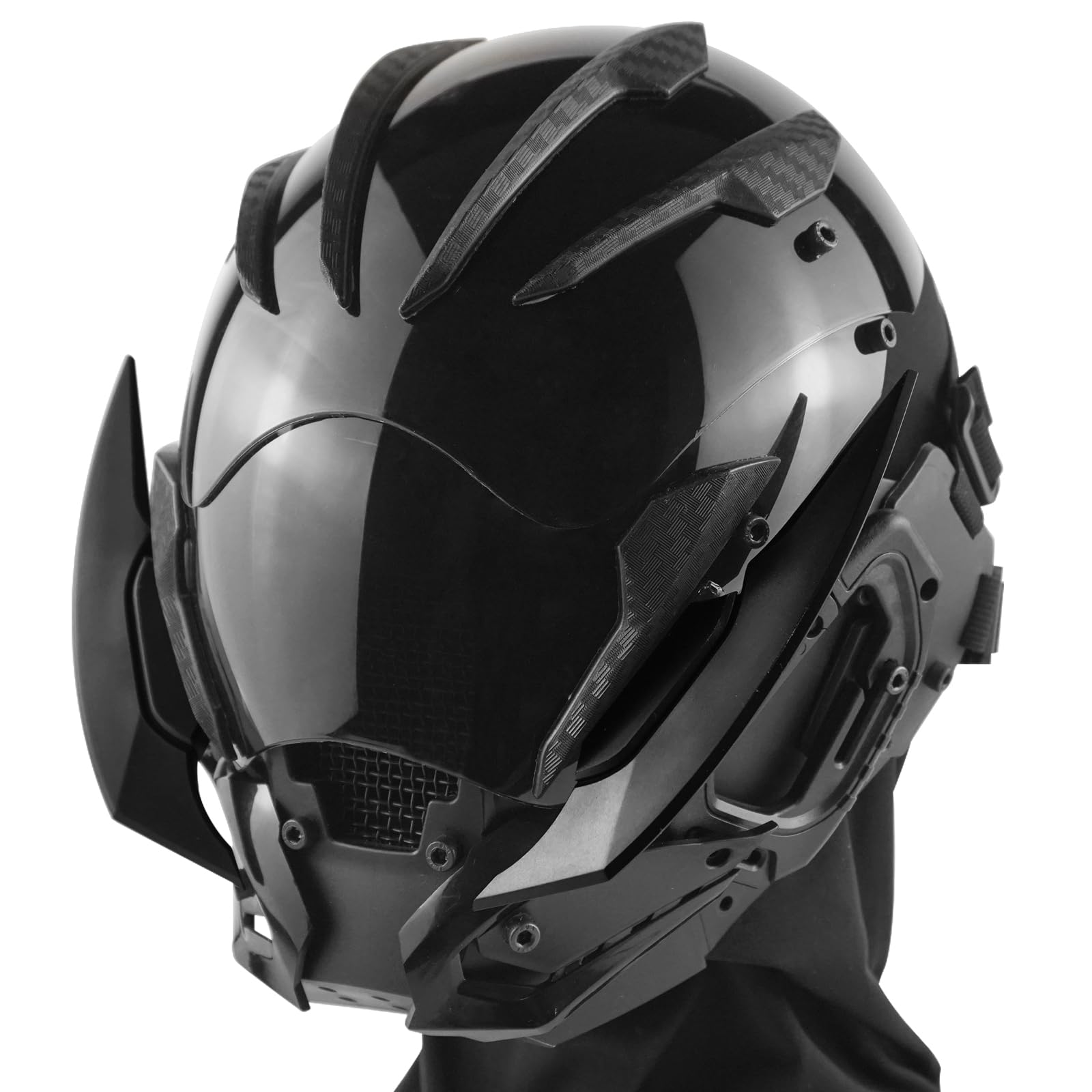 Punk Mask, Futuristic Helmet, Unique Sci-Fi Helmet For Adults, Perfect For Cosplay Accessory And Rave Parties