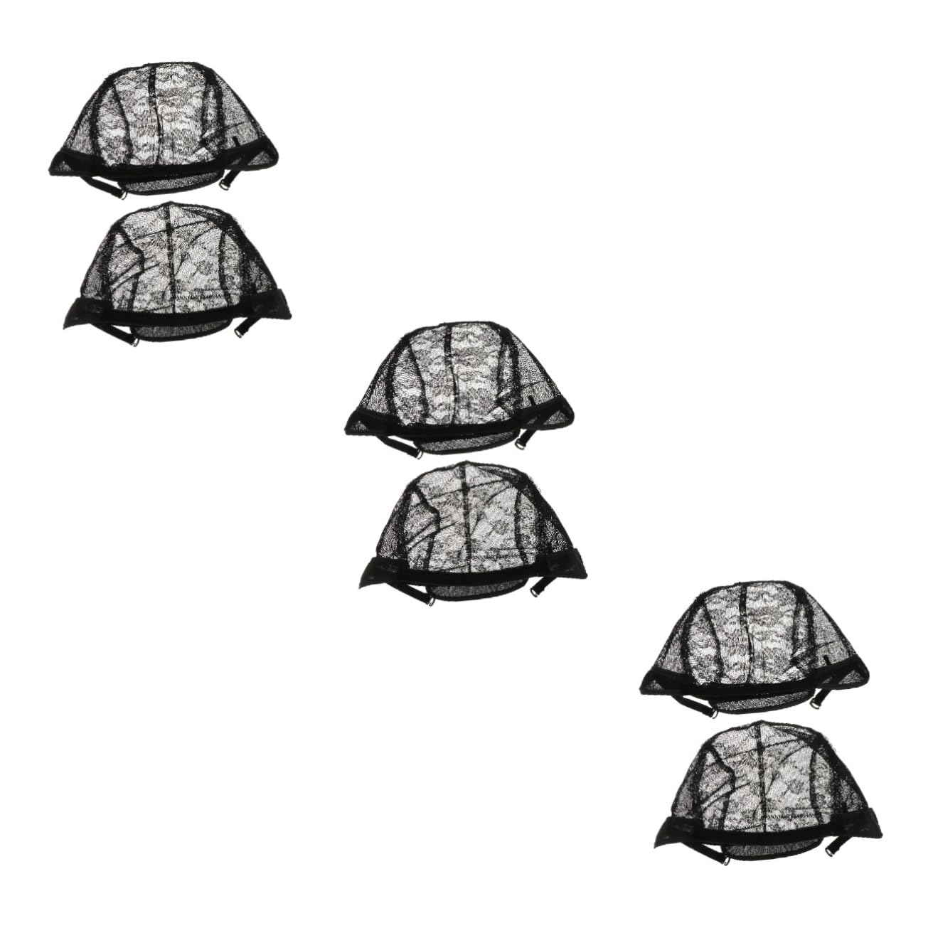 FRCOLOR 12 Piezas Gorro De Peluca De Encaje Gorra Pelucas Delanteras De Encaje Gorro De Peluca Calva Disfraz De Cabeza Calva Sombrero De Peluca De Malla Tela Sombrerería Tejer Perder