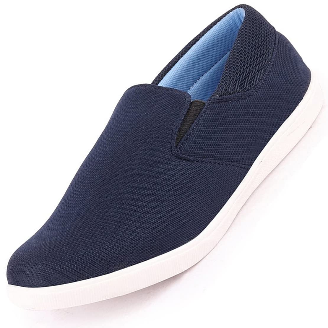 FAUSTO Mens Light Weight Canvas Slip On Shoes (Navy Blue, Numeric_7) (B0B6CFTR71) Amazon Price History, Amazon Price Tracker