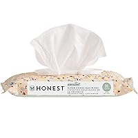 Vista 20 de The Honest Company - Toallitas hipoalergénicas de uso múltiple para bebé para piel sensible, flor de rosa, 60
