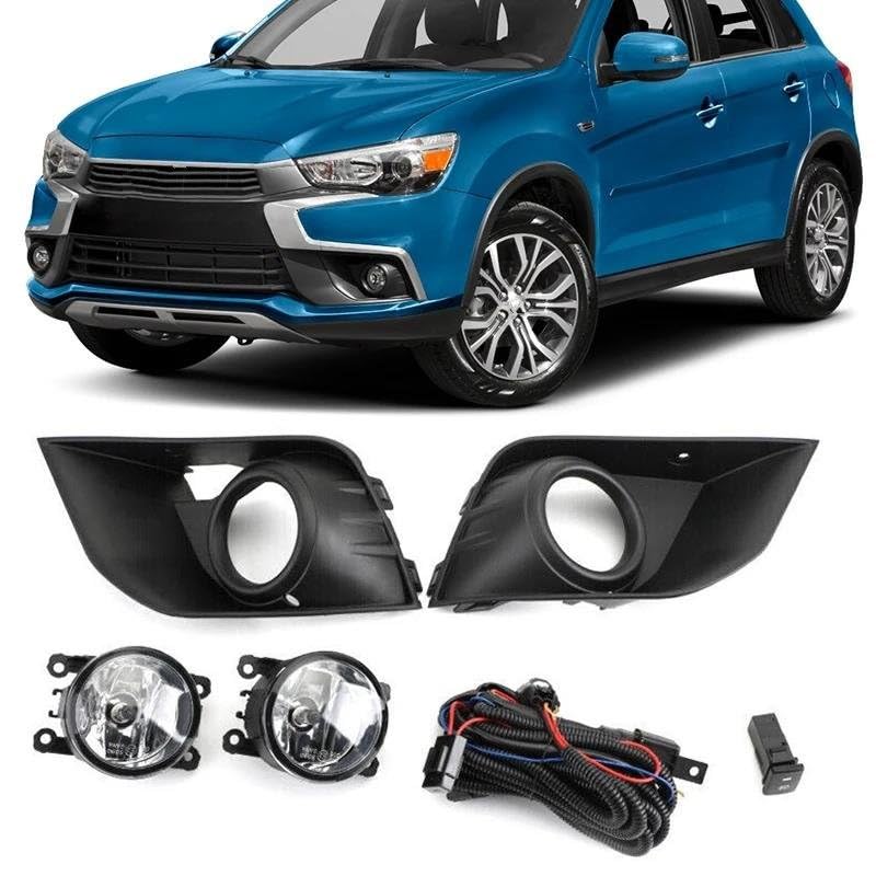 Kit de couvercle cadre phare antibrouillard pare-chocs avant pour Mitsubishi Outlander Sport ASX - 2