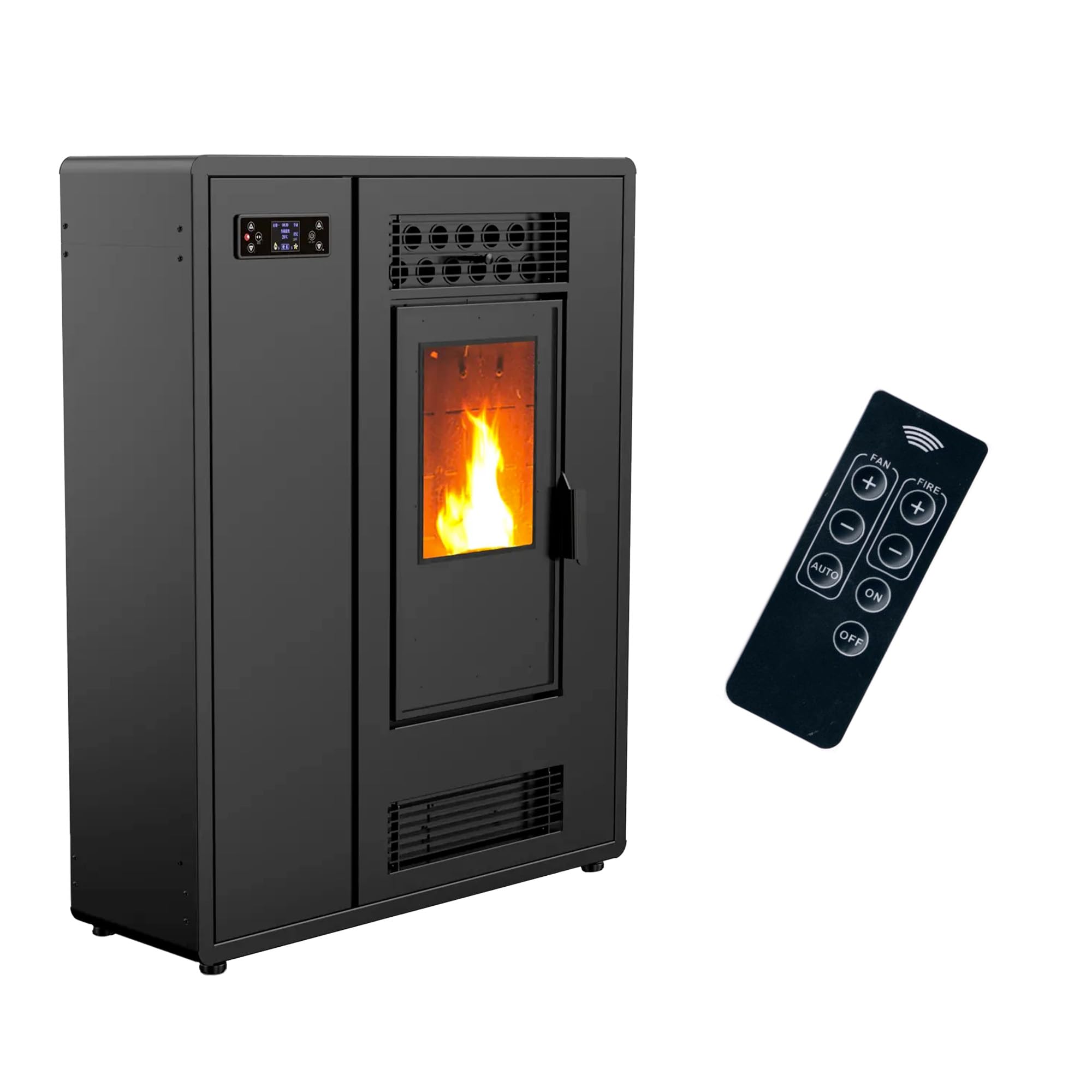 Sannover Air Slim Astral Stufa a Pellet 12,2 kW Nero