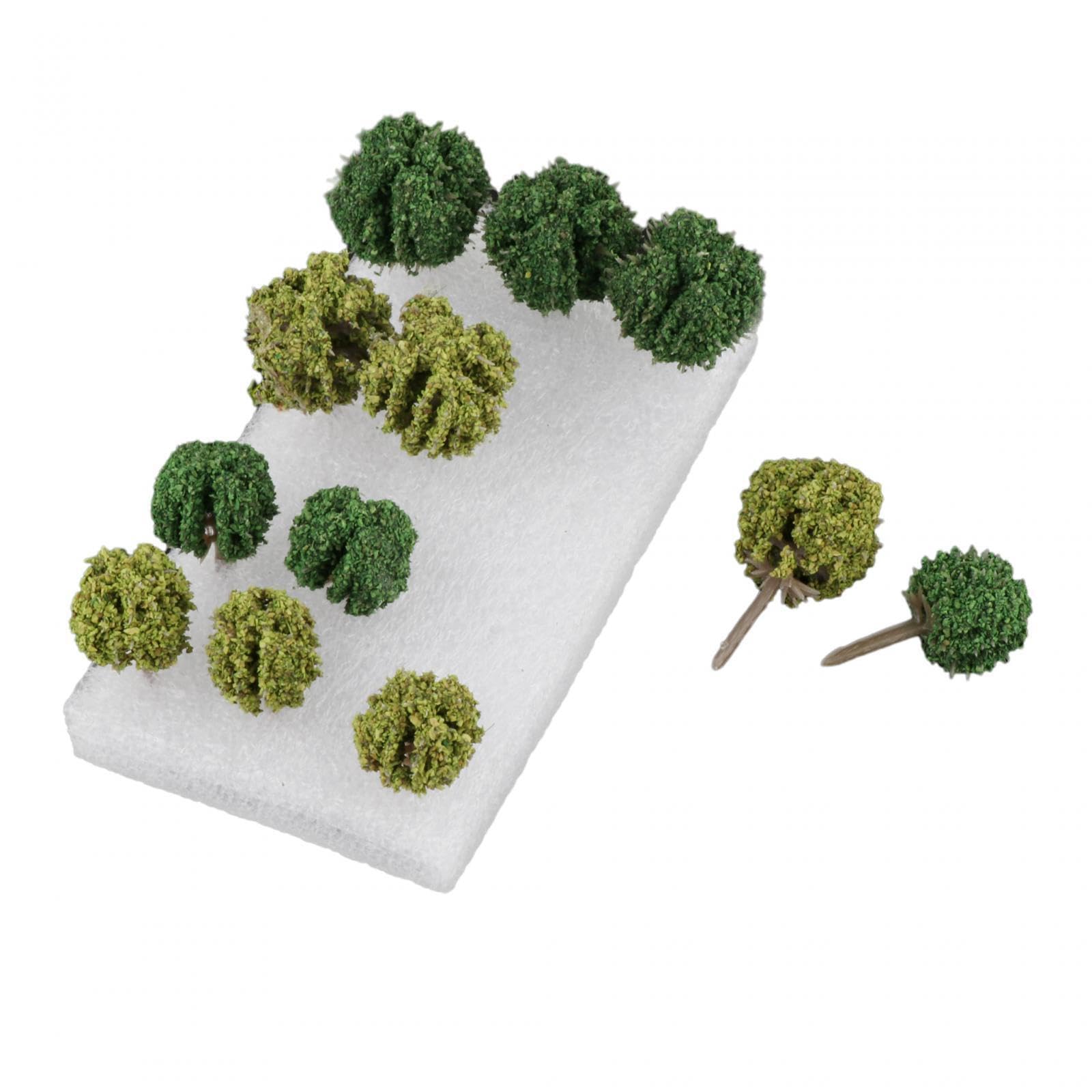 mophrati Mini Model Trees for DIY Scenery Landscape Crafted Trees Transform Track Layout Styles with Realistic Appearance Model Train Railroad Scene Landscape