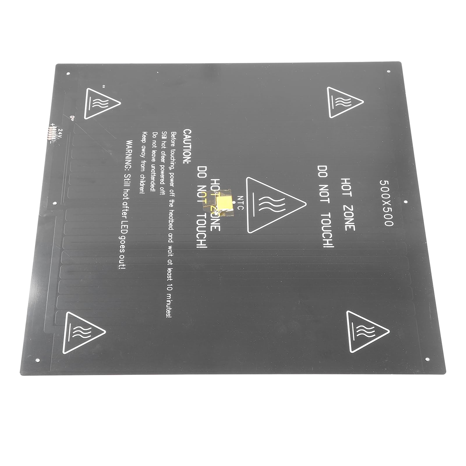 Garosa Cama Caliente para Impresora 3D, Aleación de Aluminio, Calentamiento Eficiente, Salida de Energía Estable, para Configuración de Impresión 3D