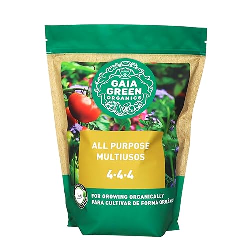 Miniatura 4 de Gaia Green Bundle 2-8-4 Power Bloom y 4-4-4 fertilizantes orgánicos multiusos nutrientes vegetales (tinas de 4.4lbs) y un par de guantes de