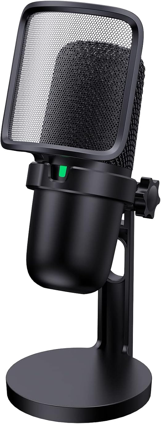 Hemicz USB Microphone Computer Condenser Gaming 192kHz Mic for PC/PS4/PS5/Mac, Pop Filter