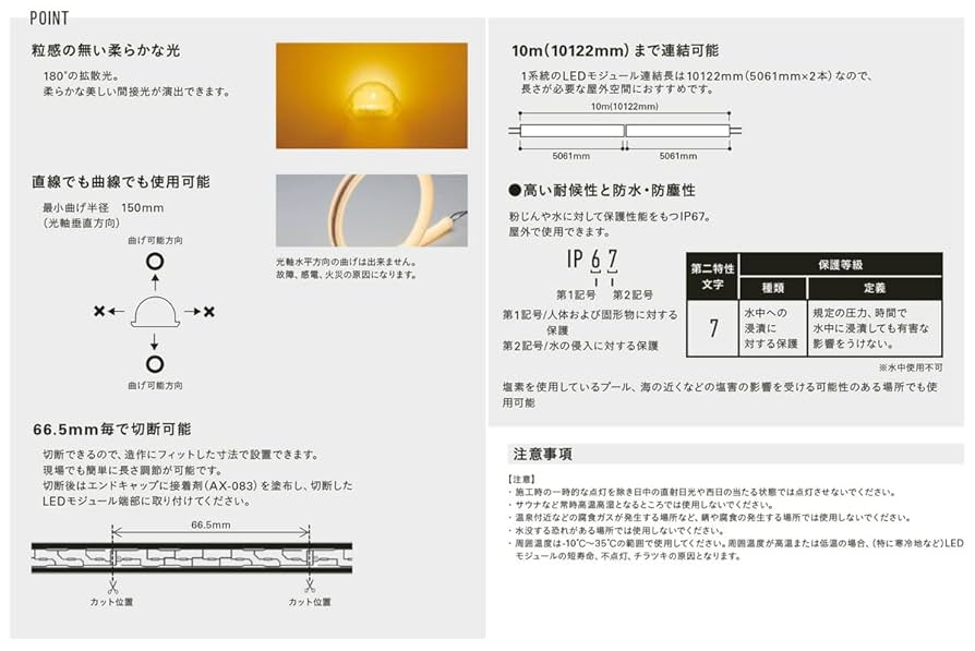 Amazon.co.jp: DNライティング 屋外用フレキシブルLEDモジュール