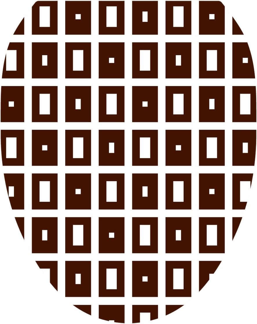 Toilet Tattoos, Toilet Seat Cover Decal, BlockChoc Brown, Size