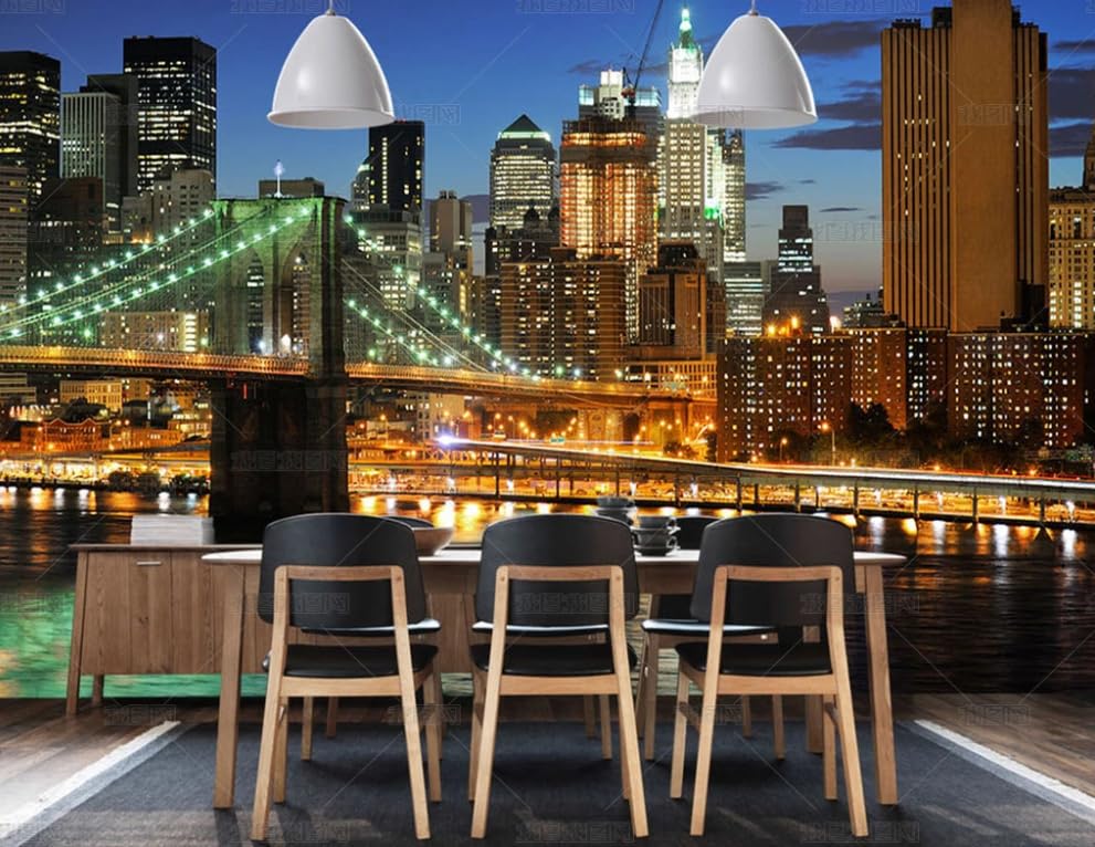 Papier peint intissé vue de la ville poster géant mural restaurant 250x175